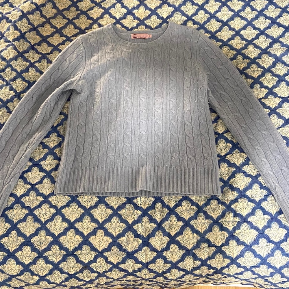 Calypso Cable Knit Cashmere Sweater